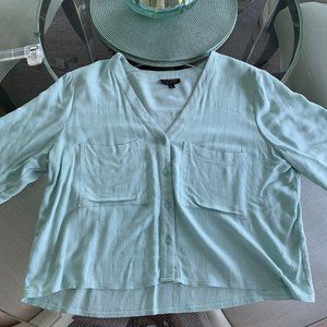 Womens Topshop Button down T shirt